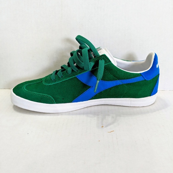 Diadora B. Original VLZ GREEN / BLUE *WORN ONCE* 9 - Picture 4 of 8